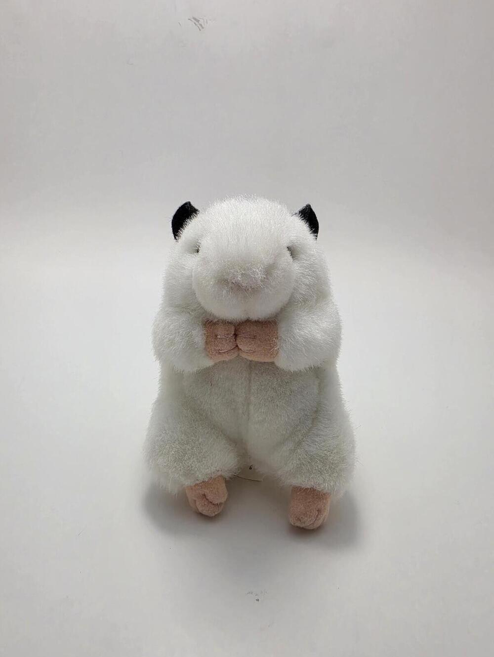 Aurora Rodney Stuffed Animal Mini Hamster Gerbil Black White (4 inch)